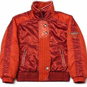 Vintage Y2K Kaelin Solar Power Quilted Puffer Jacket Ski Bomber‎ Women's Size 10